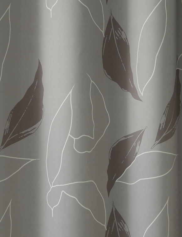 Rideau occultant imprimé feuillage (gris) Rideau occultant imprimé feuillage (gris)